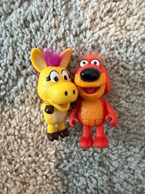 Jada Toys Donkey Hodie & Bob Dog Action Figures Set Collectible PBS Kids Toy Lot